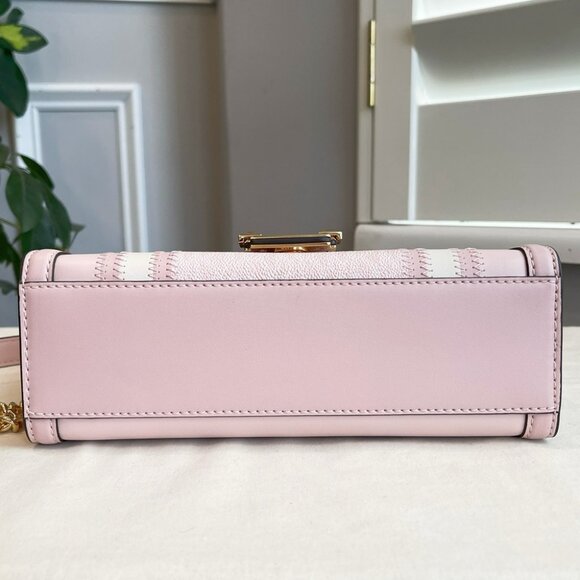 NEW Michael Kors Pink Shoulder Bag With Gold Hardware - Picture 8 of 12